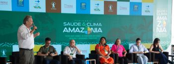 Seminário Saúde e Clima na Amazônia – Tecnologias Sociais e Adaptação para Comunidades Tradicionais reuniu, em Alter do Chão (foto: Saúde e Alegria)